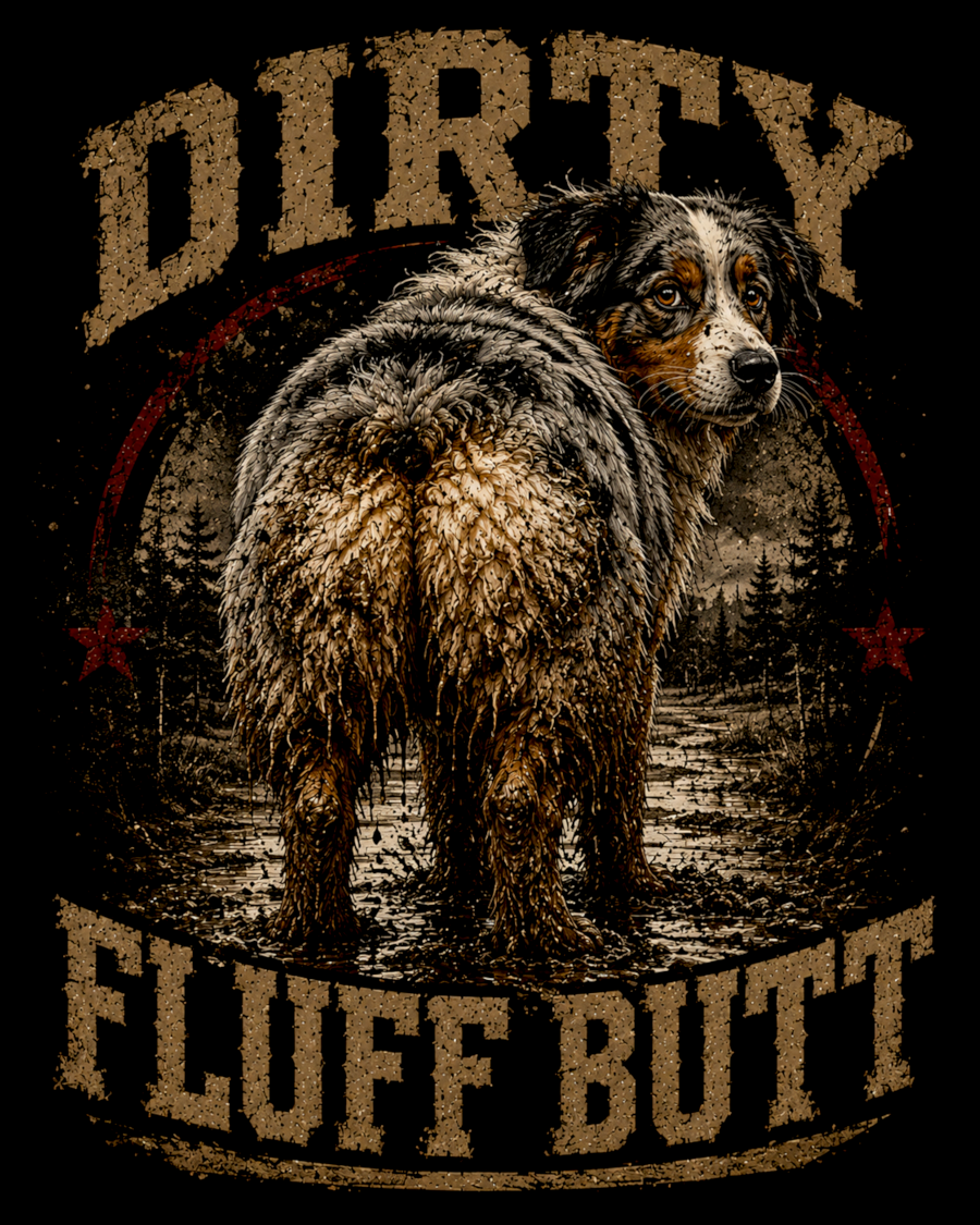 Dirty Fluff Butt - women’s relaxed v-neck t-shirt