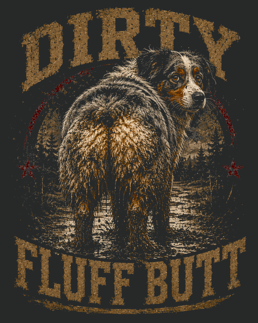 Dirty Fluff Butt Unisex V-Neck T-Shirt