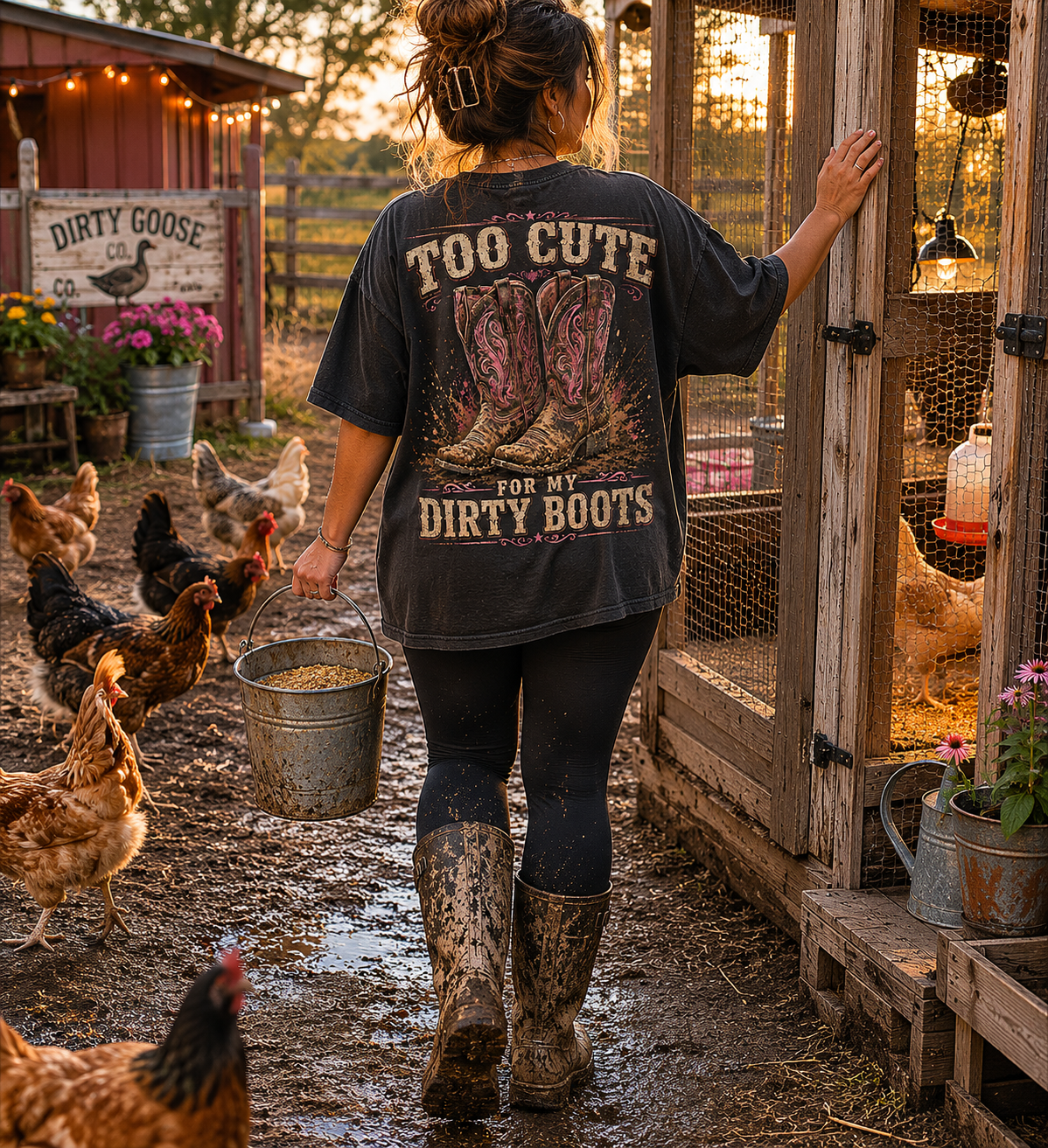 Too Cute For My Dirty Boots.