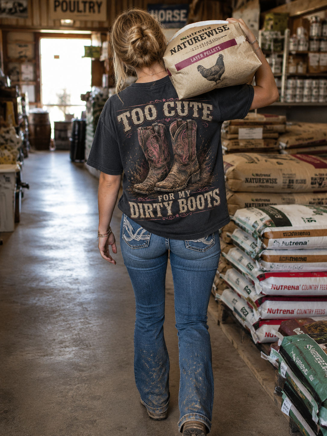 Too Cute For My Dirty Boots.