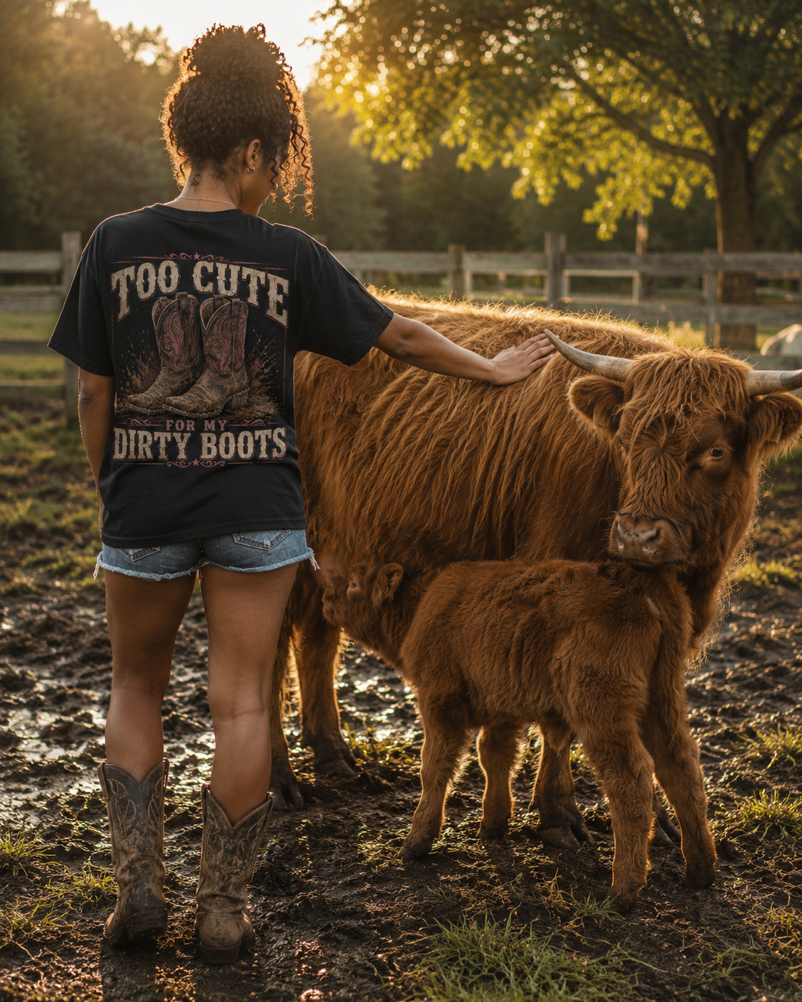 Too Cute For My Dirty Boots.